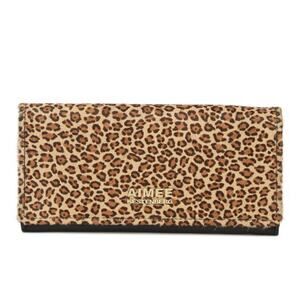 AIMEE KESTENBERG Sovana Bi-Fold Wallet 7.75”x4” Black Tan Leopard Calf Hair NWT